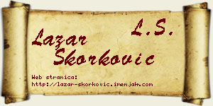Lazar Skorković vizit kartica